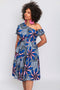 Ankara Floral Midi Dress