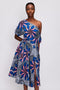Ankara Floral Midi Dress