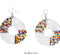 African Round Bead Earrings