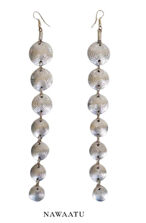 African Crafted Long Drop Earrings