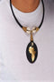 Black Africa Map Necklace