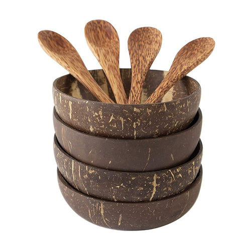 Nawaatu- Set of Coconut Bowls and spoons. 