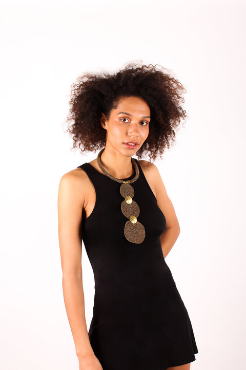 African Statement Round Shape Necklace