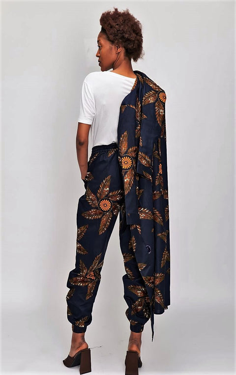 2pcs African Print Kimono Set is made from soft material floral print, plus size and very stylish. Shop at Nawaatu online shop.