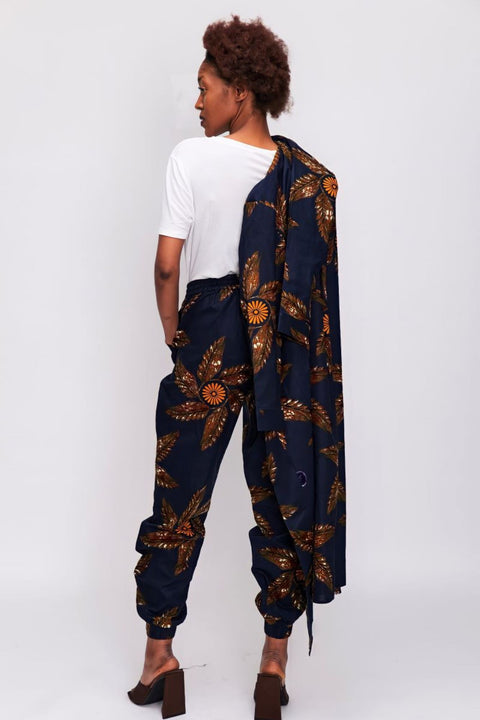 2pcs African Print Kimono Set is made from soft material floral print, plus size and very stylish. Shop at Nawaatu online shop.