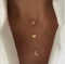 Women Layered Star Heart Moon Gold Necklace