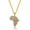 Africa Map Necklace