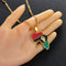 African Color Map & Fist Symbol Pendant Necklaces